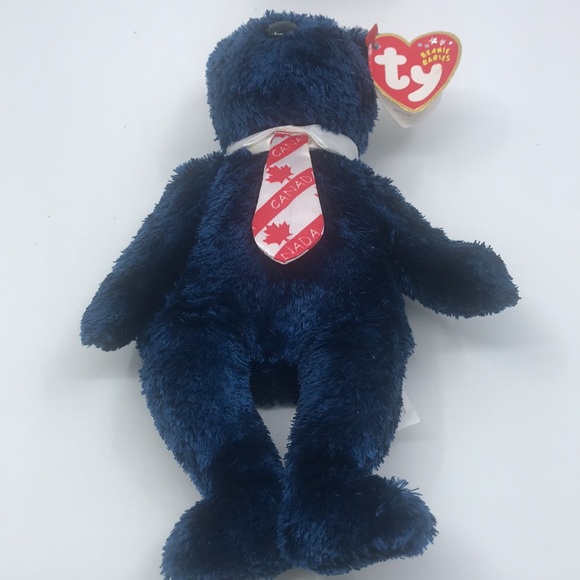 TY Beanie Baby Plush Pops Canadian Tie Version 8.5 inches - Picture 7 of 8